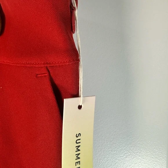 💌 SUMMERSALT Warm Red/Lava Wide‑Leg Pants – Size 8 - Picture 7 of 11